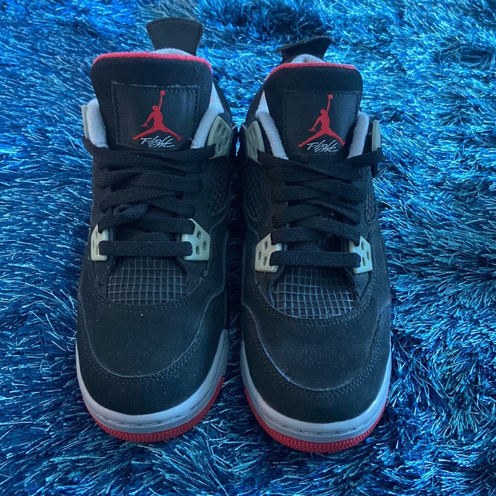 Retro Air Jordan 4 bred sz:4 youth boys
